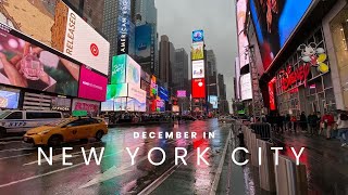 New York City in Winter  4K HD Walk Through The City in December [upl. by Coppinger630]