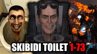 gtoilet REACTS to  skibidi toilet 173  FULL VIDEO [upl. by Sirromad298]