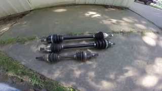 6 Cobra Axles Vs Stock Honda 300 axles [upl. by Wren]