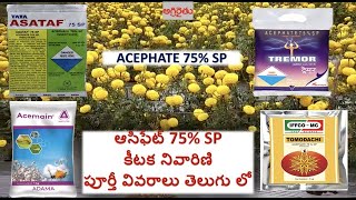 Acephate 75  SP insecticide అస్ఫేట్ 75 ఎస్పి detail in Telugu [upl. by Namas107]