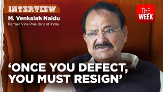 Former VP Venkaiah Naidu says antidefection law needs change and he is no longer a BJP spokesperson [upl. by Oiliduab556]