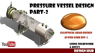 Pressure vessel design part2 Elliptical head design as per asme div1 [upl. by Dorcea]