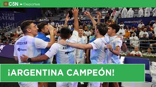 ARGENTINA venció a ESPAÑA y se consagró CAMPEÓN del MUNDO de PÁDEL en QATAR [upl. by Marko]