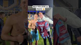 Wir überraschen einen FUSSBALL PROFI 🤯🏆 profi jannikfreestyle [upl. by Notsnorb]