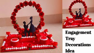 Engagement Ring Tray Decoration Idea  Diy Engagement Ring Platter  Handmade idea [upl. by Aciraj]