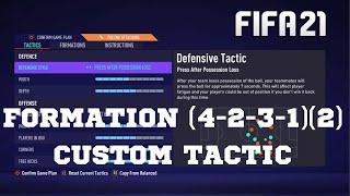 FIFA 21 CUSTOM TACTICSTAKTIKANWEISUNGEN FORMATION 4231 2 [upl. by Porter]