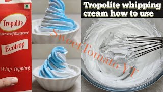 tropolite whipping cream how to use  how to use tropolite whipped cream without blender  tropolite [upl. by Ahtilat]