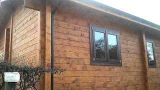 92 laminated log cabin mobile home [upl. by Rheba]