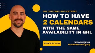 How To Have 2 Calendars With The Same Availability in GHL [upl. by Notirb]