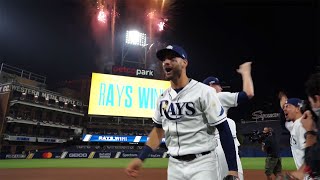 Onthefield view of the Rays celebrating their World Series berth [upl. by Ponce210]