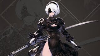 NieR Reincarnation  2B Voice Lines Battle Overlay [upl. by Otsedom]