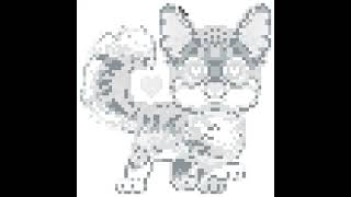 pixel art gray kitten [upl. by Adne]