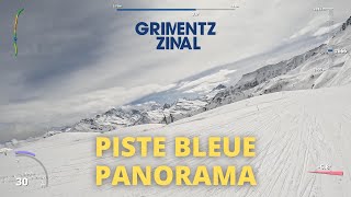 GRIMENTZ  PISTE BLEUE PANORAMA  GOPRO 4K [upl. by Bonita]