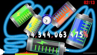 ⚡Battery🔋 65456003556397 overcharging explosion timer countup🔔Sometimes animation [upl. by Dayir367]