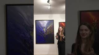 Presentation of Fady Ferhis painting Espérance by the gallery owner of the Saatchi Gallery [upl. by Chadwick]