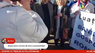 ACUM MITINGUL DE LA TARGU JIU DIANA SOSOACA SI SOS DESPRE CE TREBUIE SA FACA ROMANII [upl. by Tai369]