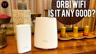 Netgear Orbi Mesh WiFi Review  Is it worth it RBK30 AC2200 [upl. by Atilem]