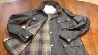 Barbour Mens Lowland Jacket in Olive  New for Spring 2013 [upl. by Nelram]