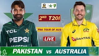 PAKISTAN vs AUSTRALIA 2nd T20 MATCH 2024  PAK vs AUS LIVE SCORES amp COMMENTARY  AUS 10 OVERS [upl. by Benjamen]