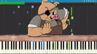 Cuphead  Porkrinds Shop  Piano Tutorial  Cover  How To Play  OST [upl. by Mohn]