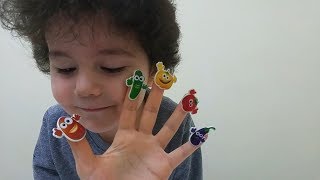 Finger FamilySebzeler MeyvelerRenkleri ÖğreniyorumColors Nursery Rhymes for Kids [upl. by Balcer]