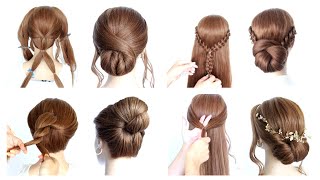 😍 7 EASY DIY Elegant Hairstyles Compilation 😍 Hairstyle Transformations [upl. by Laenaj]