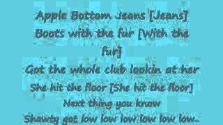 flo rida  apple bottom jeans lyrics [upl. by Antonina]