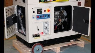 10KVA diesel generator watercooled with build ATS [upl. by Ainafetse]