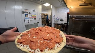 POV Dinner Rush Makeline amp Pizza Cutting Dominos [upl. by Mendive827]