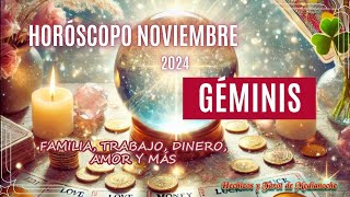 GÉMINIS ♊✨MOMENTO DE PONER LÍMITES✋SUPERAS UNA DIFICULTAD💪⚡HORÓSCOPO NOVIEMBRE 2024🍀 Geminis Tarot [upl. by Nomor]