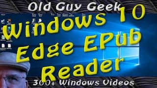 Windows 10 Creators Update  Edge EPub Book Reader With ReadAloud [upl. by Charissa]