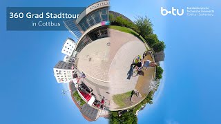 360° Stadtführung durch Cottbus  360° city tour of Cottbus in German [upl. by Isidoro]