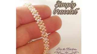 Tutorial Bracciale con Perline e Cristalli  Bracciale Simply [upl. by Judenberg]