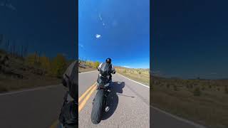 Ripping some back roads ridecolorado bikelife insta360 fast shorts fallcolors [upl. by Ced]