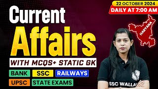 Current Affairs Today  22 October 2024  Current Affairs 2024  Daily Current Affairs  Krati Mam [upl. by Eilsehc]