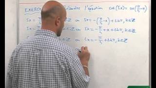 45 Trigonométrie  résolution déquations trigonométriques élémentaires [upl. by Peursem708]