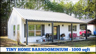 Tiny Home Barndominium Tour  1000 sqft [upl. by Gottwald]