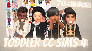 The Sims 4 Toddler Cc Haul👶70links [upl. by Nairam436]