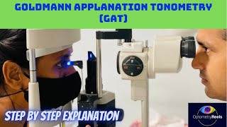 Tonometry  Goldmann Applanation Tonometry  IOP optometryreels [upl. by Bobker243]