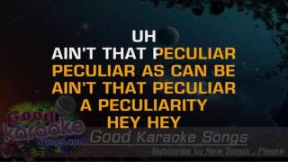 Aint That Peculiar  Marvin Gaye Lyrics Karaoke  goodkaraokesongscom [upl. by Pammie]