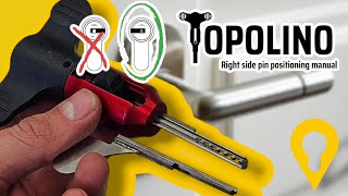 Topolino  Lockpicking Dimple Locks  Right side position of the Pins [upl. by Krause]