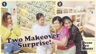 Tropical Inspired amp Small Bedroom Makeover  Surprise for a Super Lola  Free Makeover by Elle Uy [upl. by Shaver24]