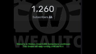 Weauto Detailing his 5000 Subscribers  Live [upl. by Simonette]