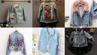 denim jacket with hoodies 2020  different types girls denim jackets cute amp stylish jeans jackets [upl. by Sterling773]