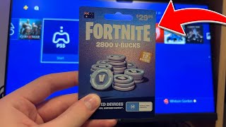 How to REDEEM Fortnite VBUCKS CODE on CONSOLE PS4 PS5 amp XBOX EASY METHOD [upl. by Charmian]