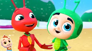 The Ant And The Grasshopper Story Animated Cartoon Video for Kids [upl. by Coats]