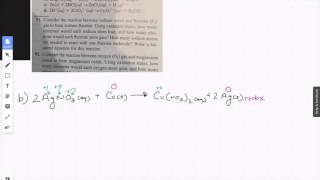 Identify the species reduced oxidized reducing agent and oxidizing agent 2 [upl. by Barrie]