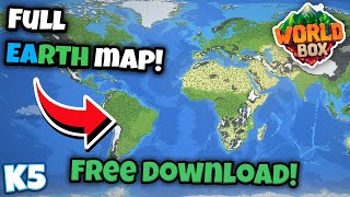 How To Get Earth Map in World Box  2024 [upl. by Yajiv972]