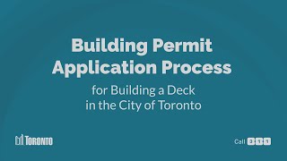 Building Permit Application Process for Building a Deck in the City of Toronto [upl. by Patience]