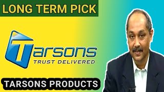 TARSONS PRODUCTS LIMITED  EXPERT OPINION ON TARSONS PRODUCTS  TARSONS PRODUCTS TARGET  TARSONS [upl. by Evans720]